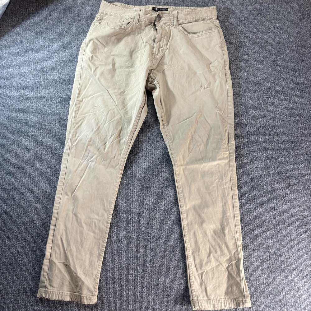 Oakley Pants Mens 34x32 Beige Khakis Straight Leg Casual Twill 5‎ Pocket
